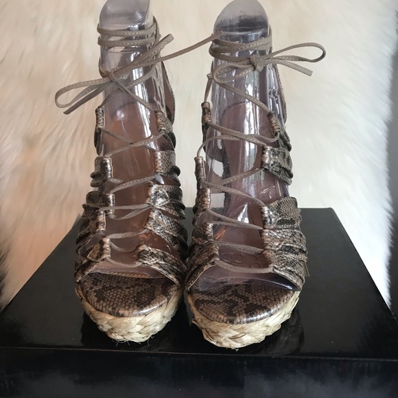 Colin Stuart platform espadrille sandals - Picture 2 of 7